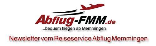 Newsletter Reiseservice Abflug Memmingen