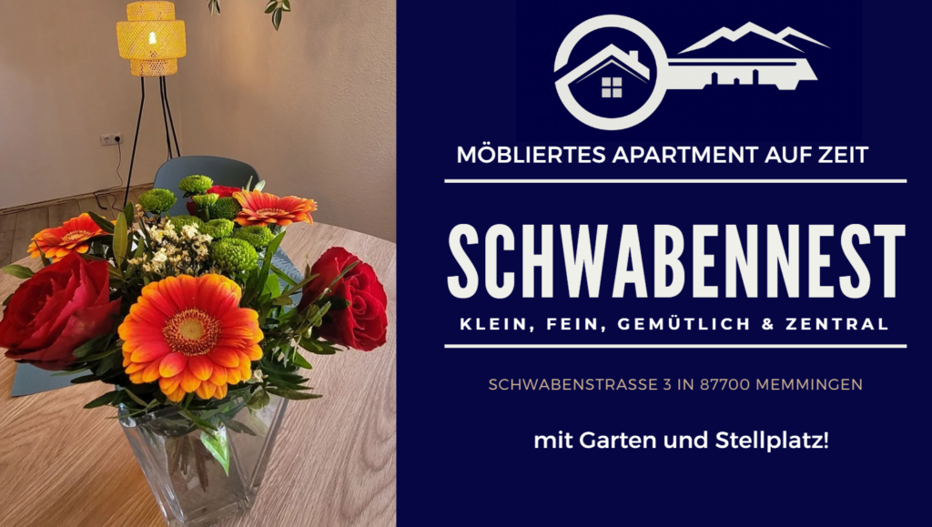 Schwabennest Memmingen - möblierte Wohnung auf Zeit